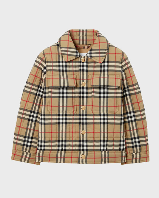 Burberry Check Nylon Kids Jacket