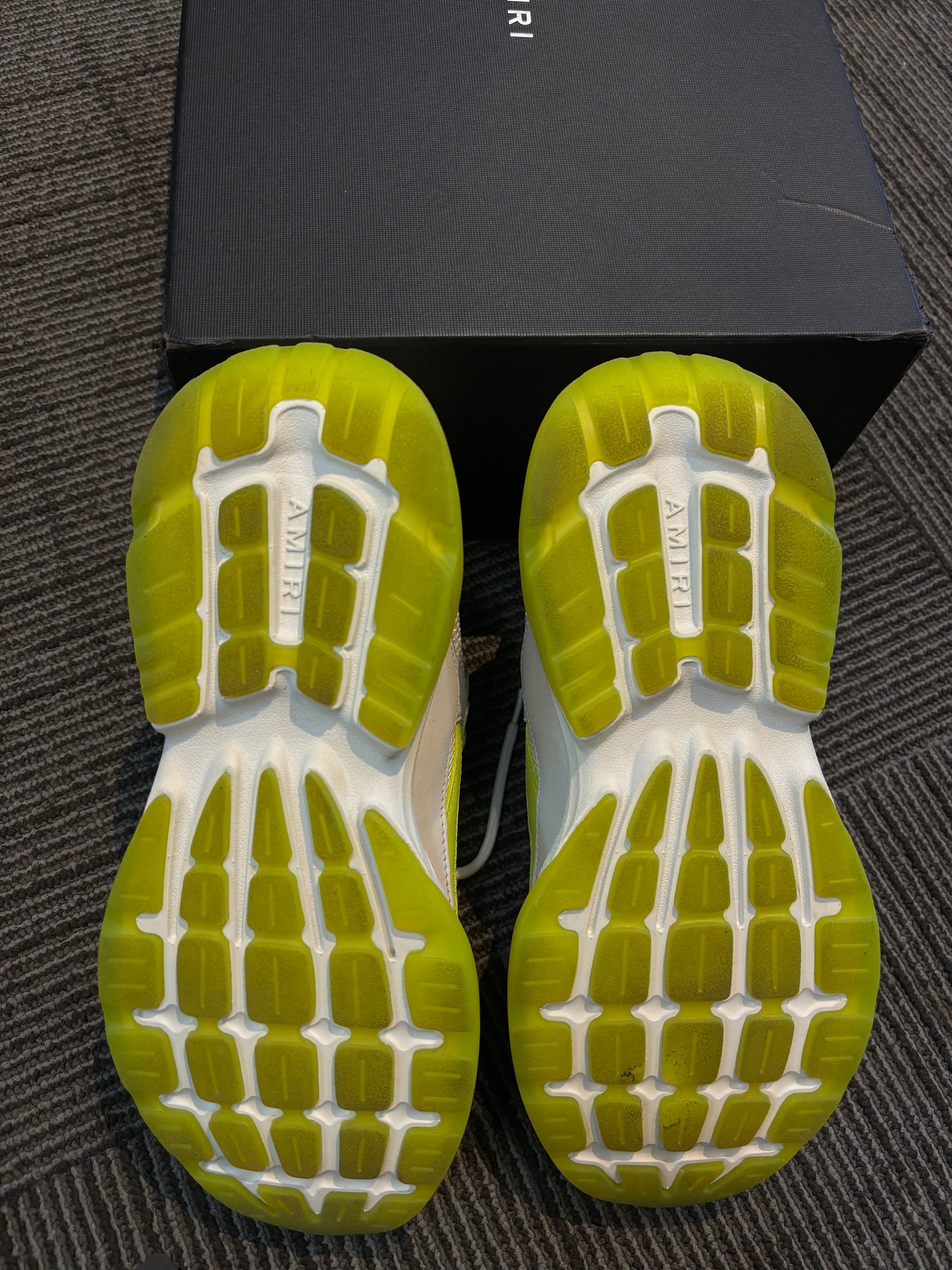 Amiri Bone Runner White Neon Green (USED)