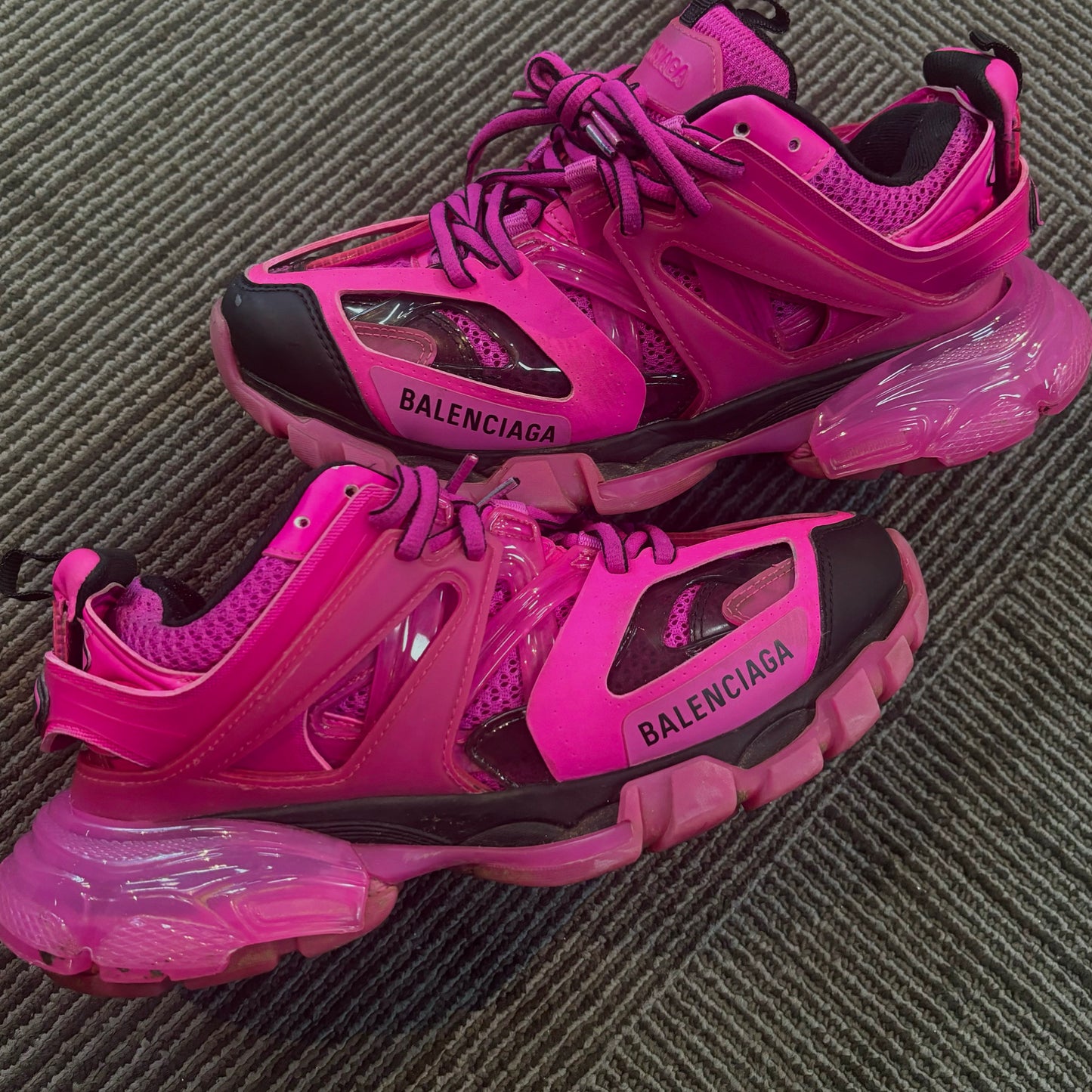 Balenciaga Pink Black Track (used)