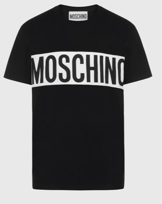 Moschino Black Logo Panel Tee