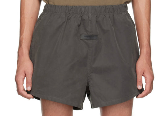 Essential Cotton Shorts Charcoal